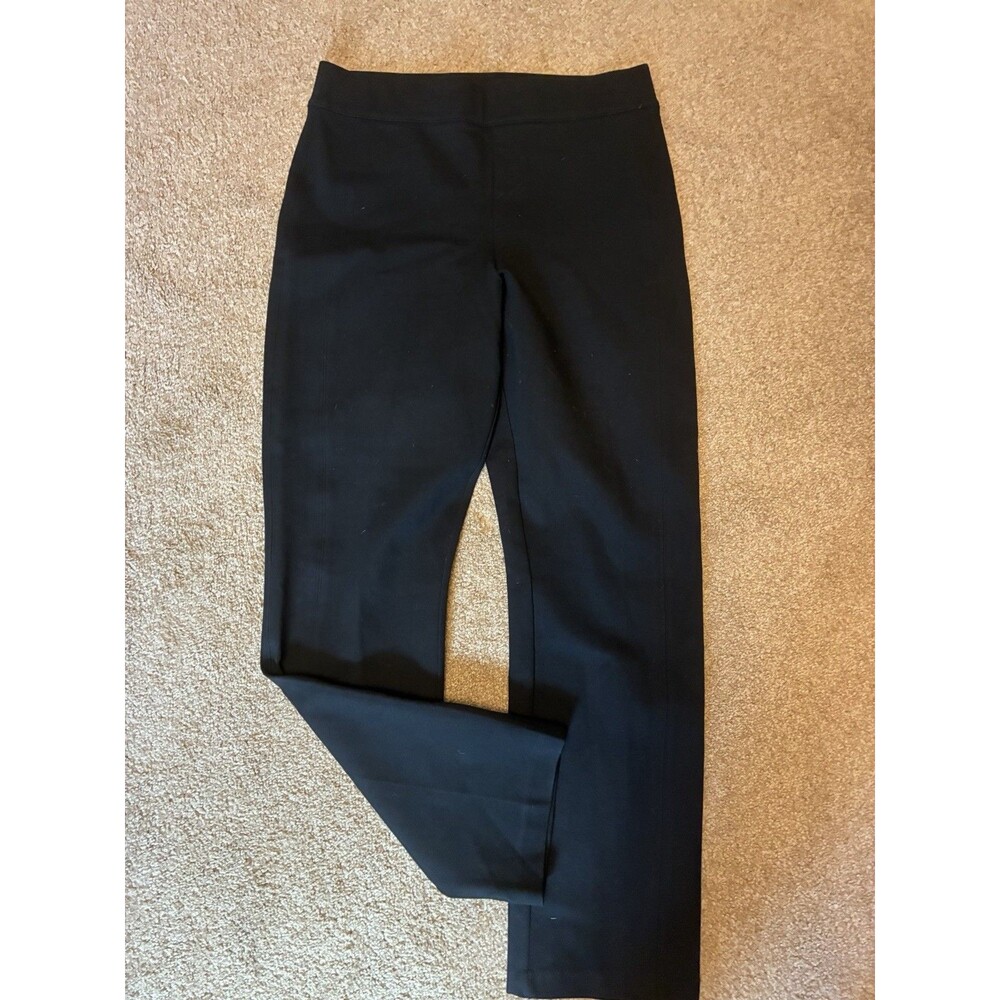 Spanx Pants Size Large Black Straight Shapewear Minimalistic NWOT